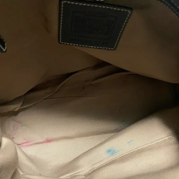 Coach Black Leather and canvas bag - Picture 5 of 5